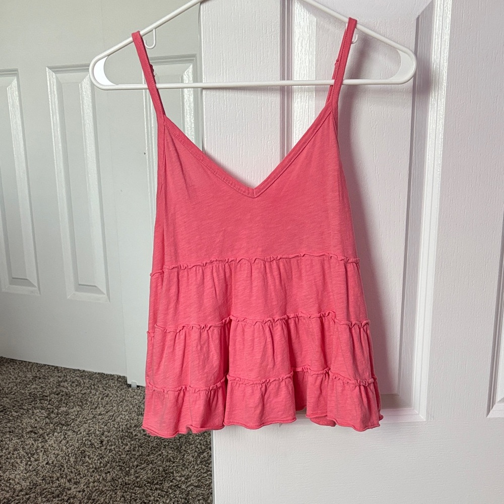 American Eagle Ruffled Tank Top
